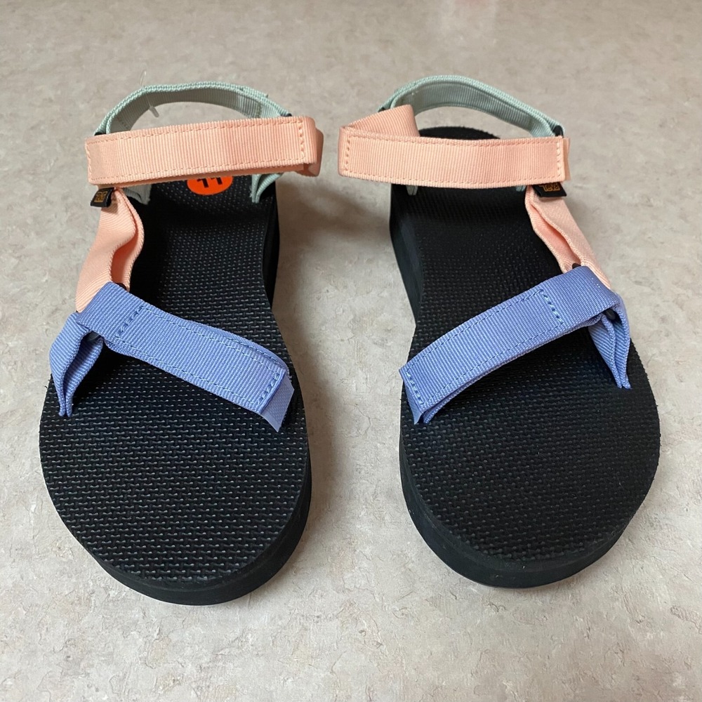 Teva Midform Universal Sandals Womens 11 Pastel Colorblock Platform‎ 1008844